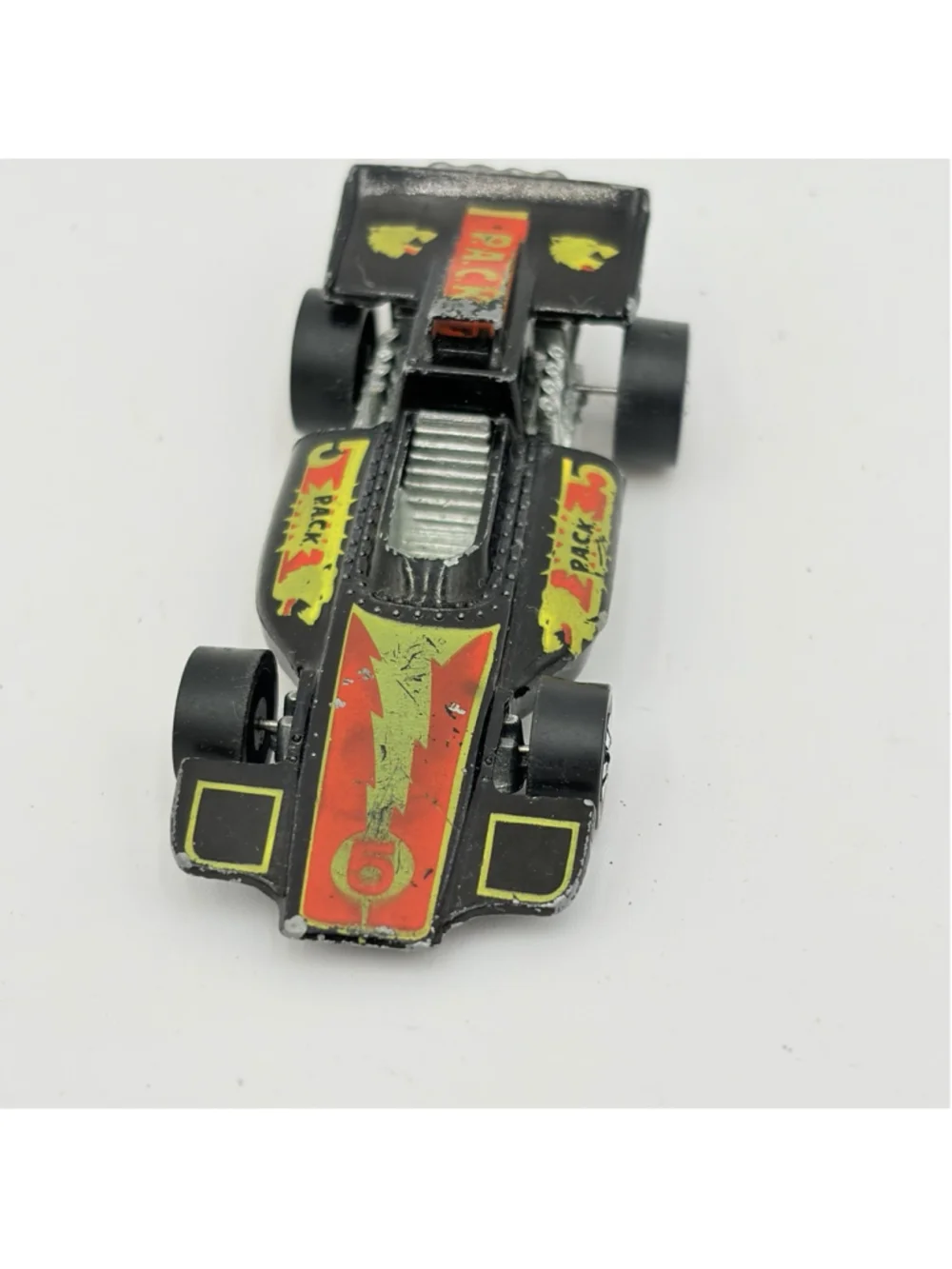 Vintage 1973 Hot Wheels Car Redline FORMULA PACK Black Indy Race F1 P.A.C.K.